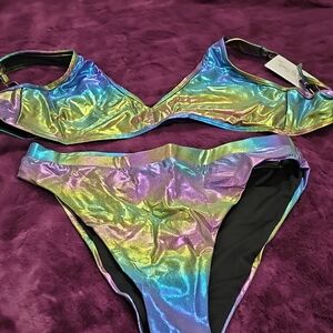 Holographic Bikini Set